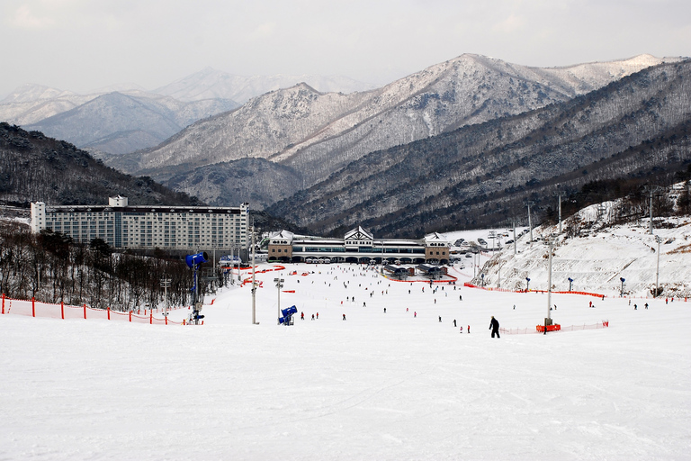 From Busan: Eden Valley Resort Ski and Winter Fun Tour Snow Sled Package - Meeting at Seomyeon Station