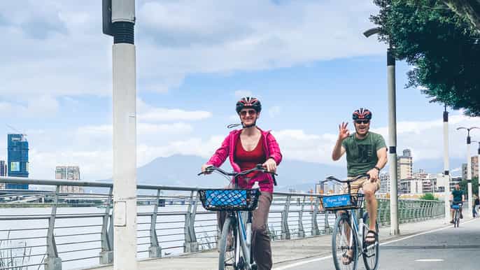 taipei tour in bicicletta della città di 4 ore al mattino