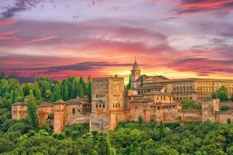 Visita à Alhambra de Granada e aos Jardins de Generalife