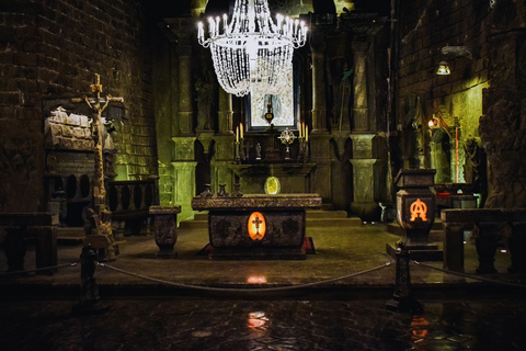 Wieliczka : entrée dans la mine de sel et visite guidée