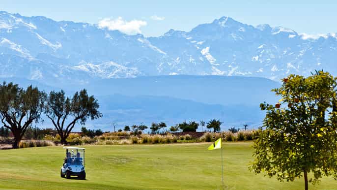 marrakech golfing at al maaden course with pickup