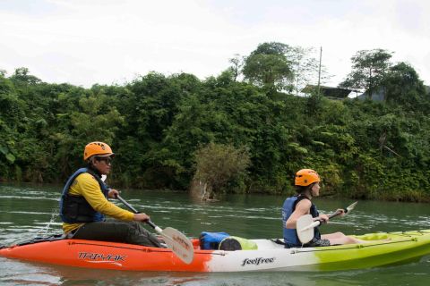 Vang Vieng: Kayaking & Cave Tubing with Zip Line/Blue Lagoon