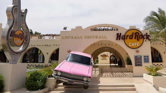 hurghada refeição no menu fixo do hard rock cafe com traslado do hotel