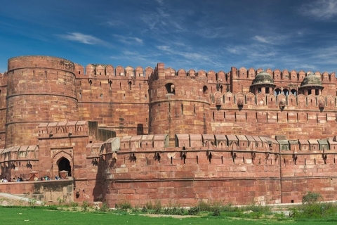 Nowe Delhi: Tadź Mahal i fort w Agrze z przewodnikiem