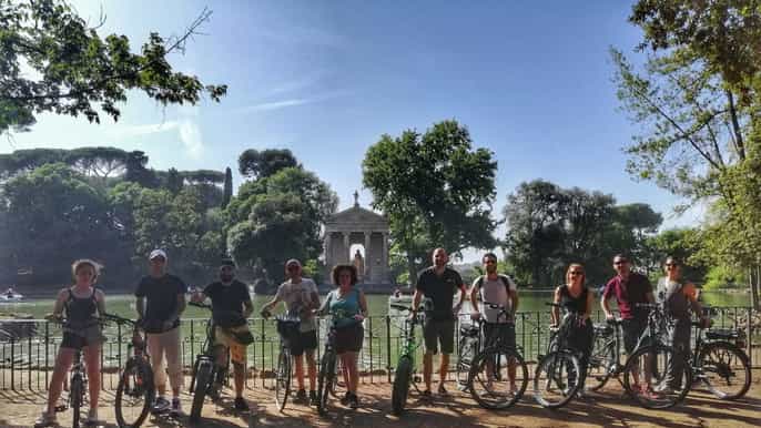 rome villa borghese private ebike tour optional picnic