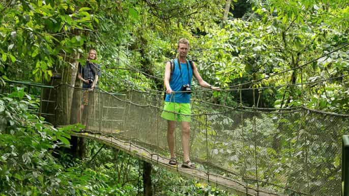 manuel antonio rainmaker park bridge waterfall tour
