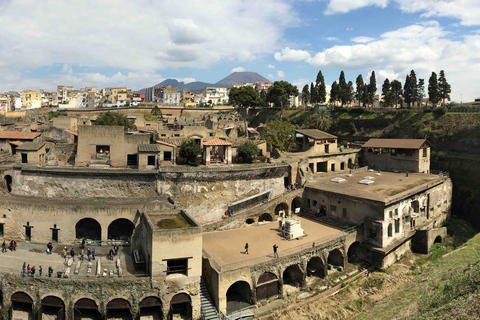 Naples: Pompeii &amp; Herculaneum with Tickets and Wine TastingGroup Tour