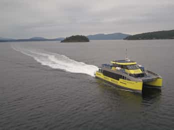 Ab Victoria: Whale Watching mit überdachtem Boot Ab Victoria: Whale Watching mit überdachtem Boot