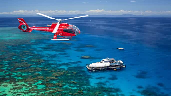 cairns helicopter and outer reef packages