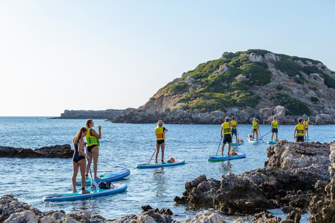 Rhodos: peddelsurf- en snorkelavontuurPeddelsurfen & snorkelen met ophaalservice in het zuiden