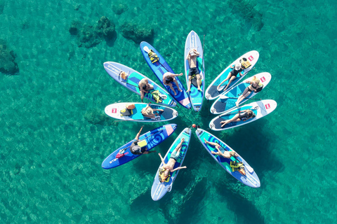 Rhodos: peddelsurf- en snorkelavontuurPeddelsurfen & snorkelen met ophaalservice in het zuiden