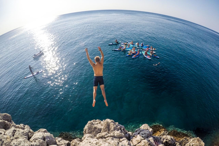 Rhodos: peddelsurf- en snorkelavontuurPeddelsurfen & snorkelen zonder ophaalservice