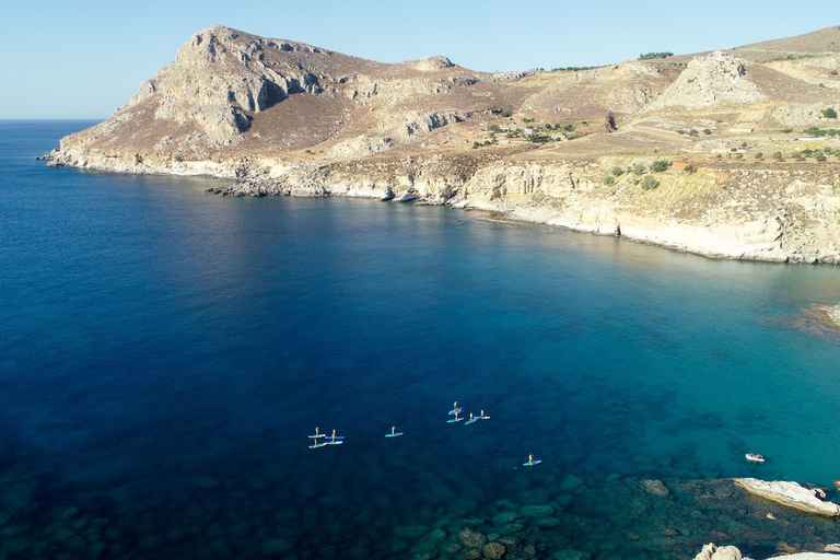 Rhodos: peddelsurf- en snorkelavontuurPeddelsurfen & snorkelen met ophaalservice in het zuiden