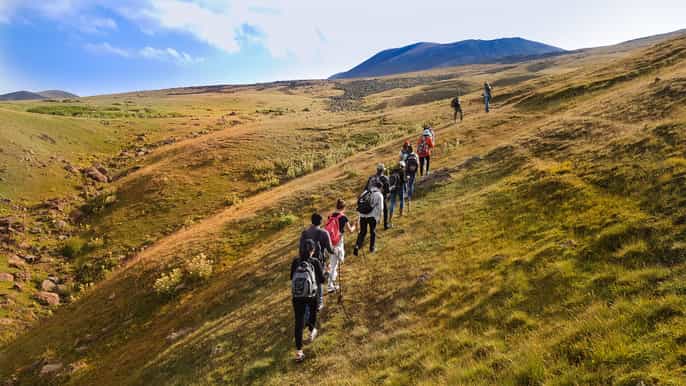 from yerevan 2day garni geghard azhdahak hiking tour