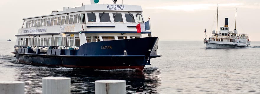 Lausanne : Excursion autonome en bateau à Evian