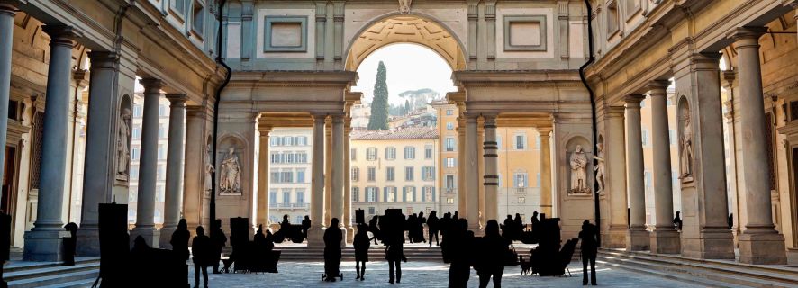 Firenze: Galleria degli Uffizi e tour a piedi della città con pranzo