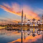 Tour serale magico di Abu Dhabi con moschea e chiaro di luna