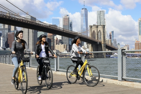 New York: fietsverhuur Brooklyn Bridge bij Unlimited BikingFietsverhuur voor 3 uur