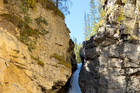 Banff: Servizio navetta per Lake Louise e Johnston CanyonDal parcheggio degli autobus del Mount Royal Hotel