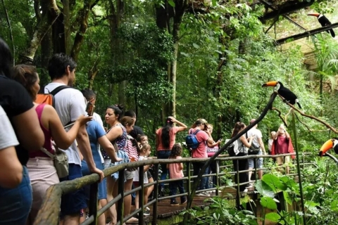 Puerto Iguazu: Iguaza Falls, Braziliaanse kant & vogelparktourTour met hotelovername in Puerto Iguazú