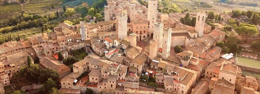 Siena, San Gimignano og Chianti med vinsmaking og lunsj