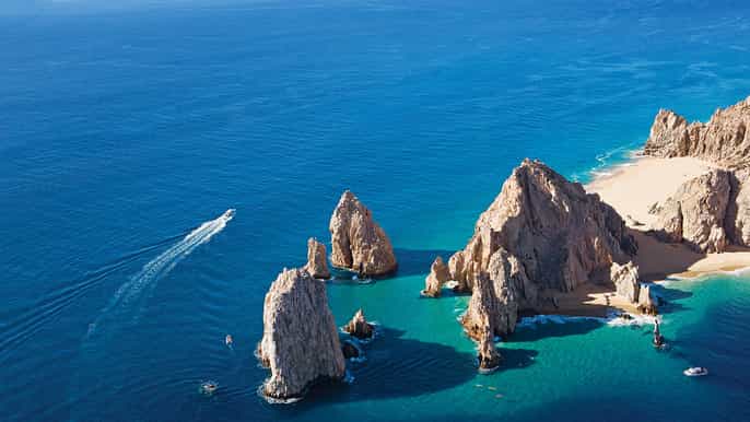 cabo san lucas glassbottom boat and shopping tour