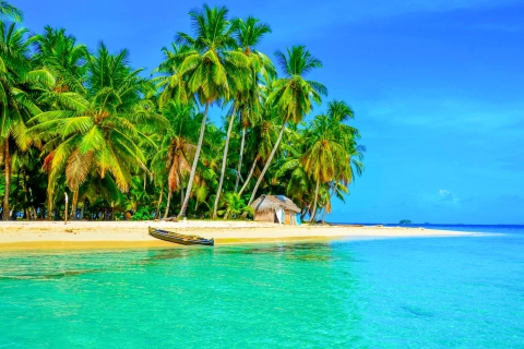 Panama City: 1-Night San Blas Islands in Sea Huts Bungalow on the Beach