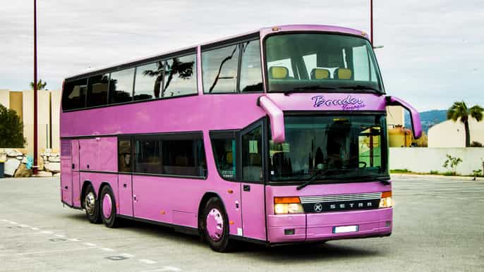 nice monaco coastline trip by doubledecker bus