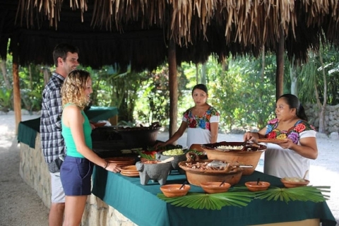 Desde Cancún: tour ecoaventura a cenotes de Tulum y TankahTour privado