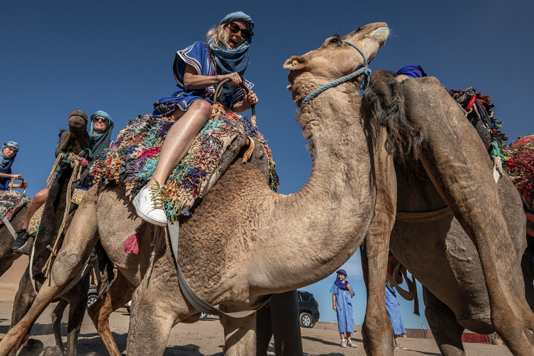 Marrakech : désert d'Agafay, oasis, chameau et en-casVisite avec prise en charge aller-retour à votre hôtel/riad