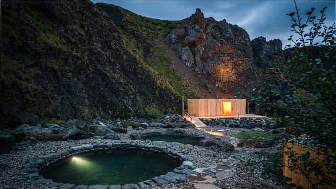reykjavik husafell canyon baths waterfalls and hiking
