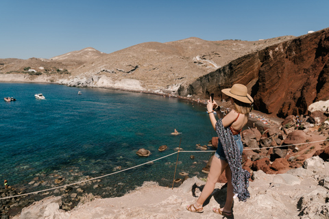 Archaeological Bus Tour To Akrotiri Excavations & Red Beach