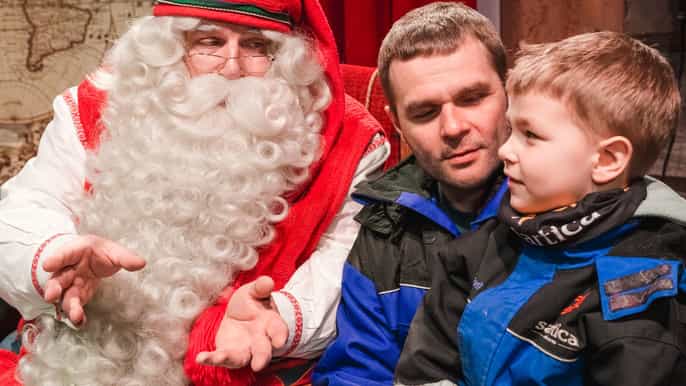 rovaniemi snowmobiling to santa