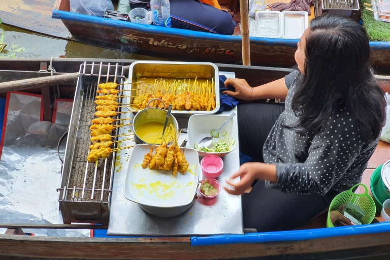 From Bangkok: Mae Klong Market, Floating Market & Boat Tour Private Tour
