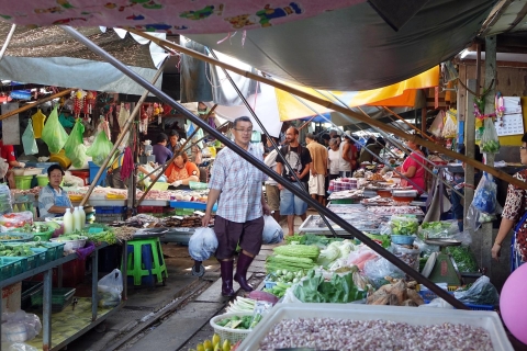 Bangkok: Damnoen Saduak, Maeklong en Mangrove Forest TourBangkok: Maeklong en Damnoen Saduak Markets privétour