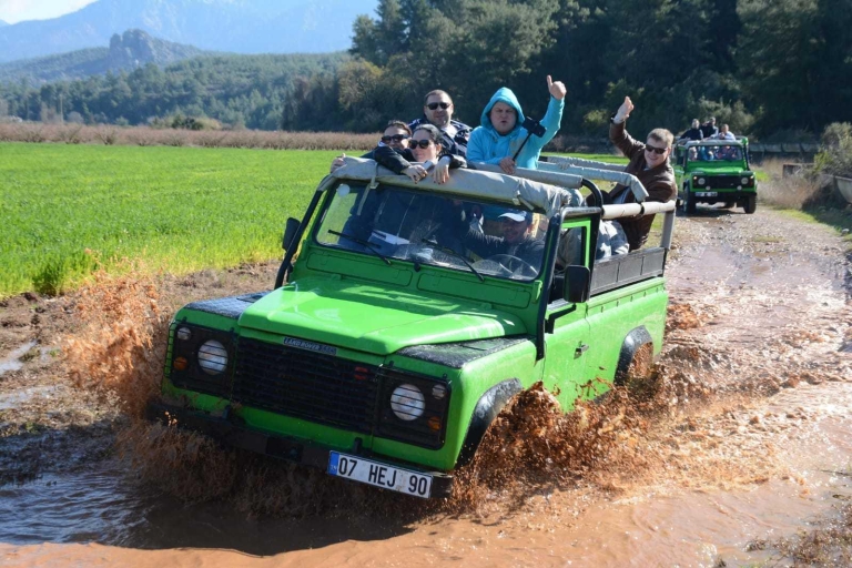 Depuis Alanya: safari en jeep sur la rivière Obacay et pique-nique