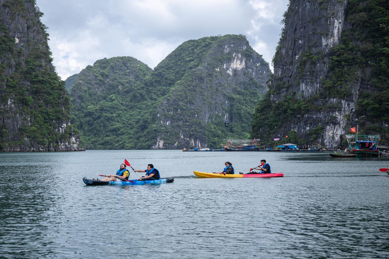 Från Hanoi: Lyxig privat traditionell junkbåtHanoi: Ha Long och Bai Tu Long Bay Luxury 1-dagstur