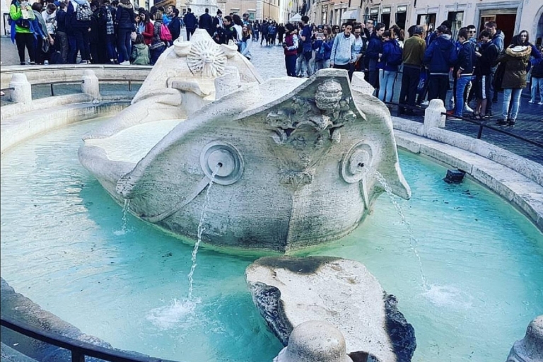 Rome : visite matinale des fontaines et places avec déjeunerVisite en espagnol