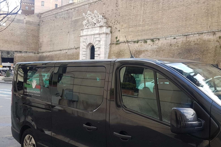 Roma: transporte de/hacia hoteles de la ciudad a FiumicinoTransporte desde hoteles de Roma a Fiumicino