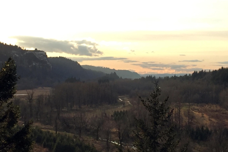 De Portland: randonnée dans les gorges de Columbia et déjeuner dans une cave
