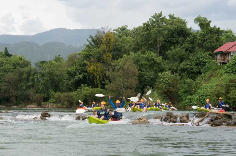 Half-Day Nam Song River Kayak Tour with Zipline or Tham None