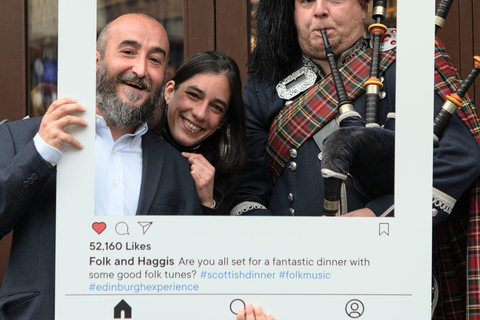 Edimburgo: Cena Escocesa y Experiencia de Música Folk