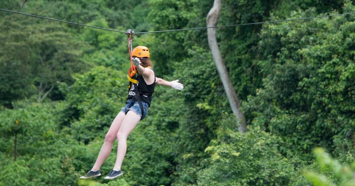 Vang Vieng HalfDay Zip Lining with Cave Exploration Option GetYourGuide