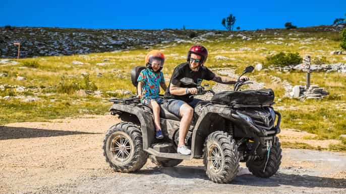 quad bike family tour with bbq from split