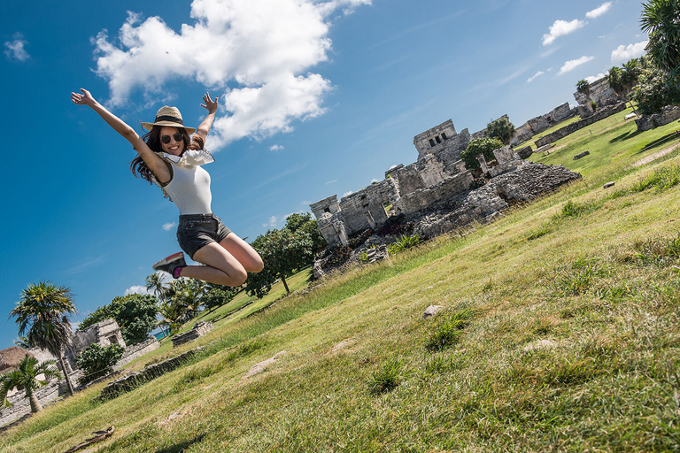 Ab Cancun & Riviera Maya: Tagestour nach Tulum und Cenote