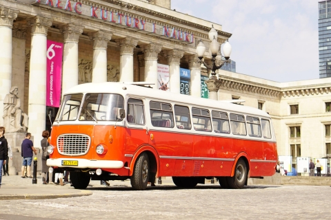 Varsovie : Visite guidée en bus rétro