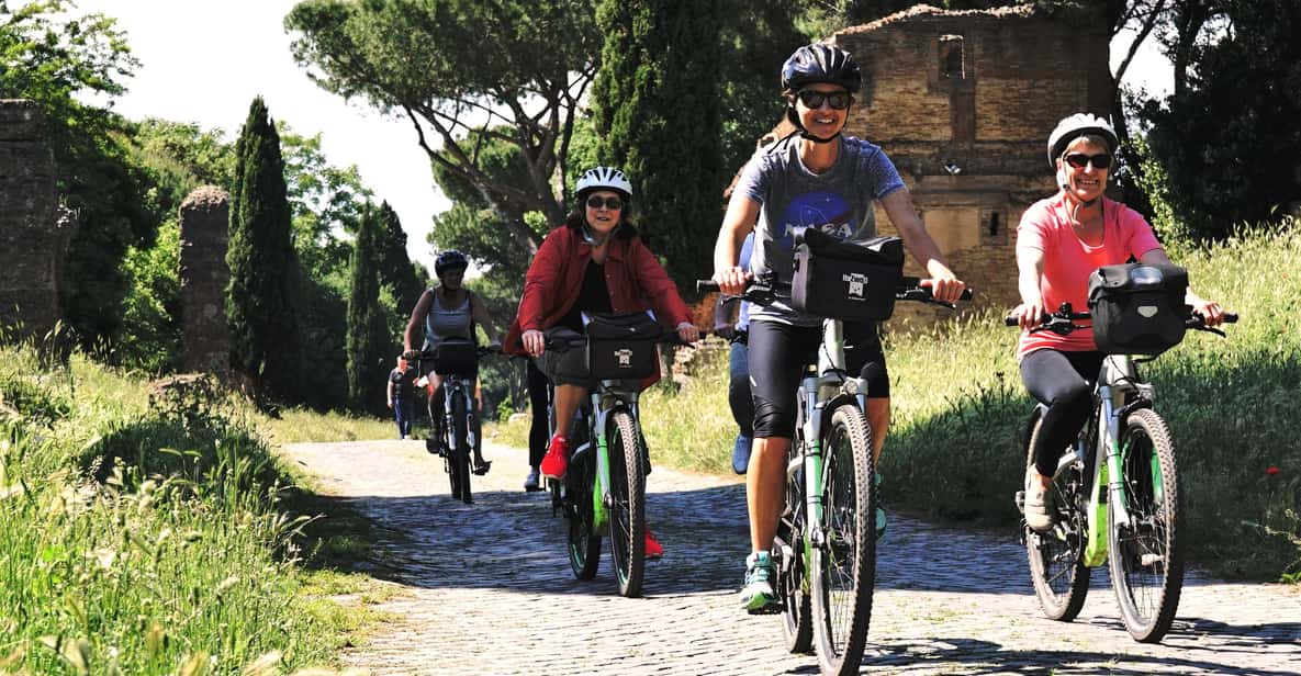 Roma: Appia Antica, acquedotti e catacombe in bici elettrica