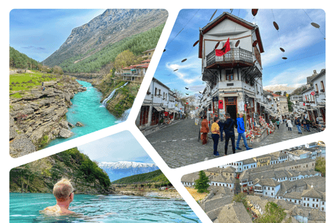 Desde Tirana: Visita Gjirokastra y disfruta de las aguas termales en PermetDesde Tirana: Visita Gjirokastra UNESCO y disfruta de los baños termales