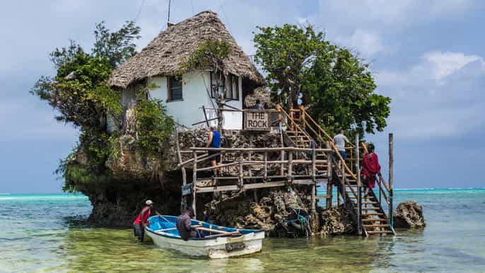 zanzibar rock restaurant and cave tour visit