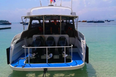 Transfert en hors-bord de Krabi à Koh Phi PhiTransfert en hors-bord de Ko Phi Phi (jetée de Tonsai) à Krabi